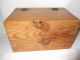 Vintage Wooden Box With Great Brass Hardware Boxes photo 4