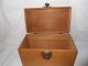 Vintage Wooden Box With Great Brass Hardware Boxes photo 5