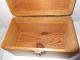 Vintage Wooden Box With Great Brass Hardware Boxes photo 6