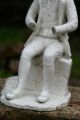 & Rare 18th C.  Staffordshire Of The Seated Male In Tricorn Hat C1780 Figurines photo 4