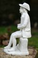 & Rare 18th C.  Staffordshire Of The Seated Male In Tricorn Hat C1780 Figurines photo 5