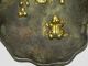 China Ancient Antique Bronze Frog & Flower Dish,  Tray,  Plate Decoration Metalware photo 4