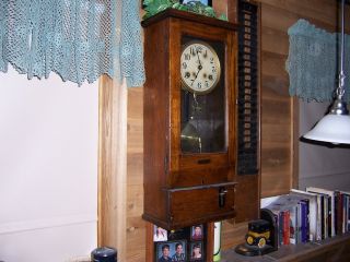 Antique Vintage Simplex Time Clock photo