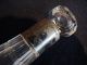 Antique Victorian England Perfume Bottle Scent Cut Crystal Sterling Silver Top Perfume Bottles photo 2