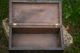 19th C.  Black Forest Oak Wooden Box With Flower & Leaf Carvings To Top Boxes photo 9