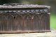 19th C.  Black Forest Oak Wooden Box With Flower & Leaf Carvings To Top Boxes photo 3