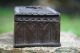 19th C.  Black Forest Oak Wooden Box With Flower & Leaf Carvings To Top Boxes photo 6