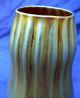Laege Vintage Gold Favrile Iridescent Gourd Squash Shaped Art Glass Vase Vases photo 2