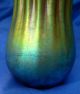 Laege Vintage Gold Favrile Iridescent Gourd Squash Shaped Art Glass Vase Vases photo 3