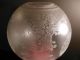 Fine Antique 19th C Etched Ball Shade For Gone W/ Wind,  Banquet,  Piano Oil Lamp Lamps photo 9