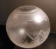 Fine Antique 19th C Etched Ball Shade For Gone W/ Wind,  Banquet,  Piano Oil Lamp Lamps photo 3