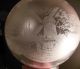 Fine Antique 19th C Etched Ball Shade For Gone W/ Wind,  Banquet,  Piano Oil Lamp Lamps photo 4