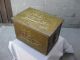 Antique Embossed Brass Coal / Wood Box With 