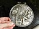 Sks Zinn 95% German Pewter Wall Plate Gathering Around The Table Metalware photo 2