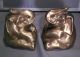Pair Of Pm Craftsman Brass Elephant Bookends Metalware photo 1