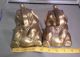 Pair Of Pm Craftsman Brass Elephant Bookends Metalware photo 6