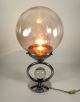 Art Deco/bauhaus Era 1920s - 30s French Chrome And Glass Table Lamp - Excellent Lamps photo 2