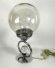 Art Deco/bauhaus Era 1920s - 30s French Chrome And Glass Table Lamp - Excellent Lamps photo 4