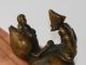 China Folk Jigong Buddha With A Child On Gourd Bronze Statue,  Deco.  Lovely Metalware photo 3