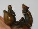 China Folk Jigong Buddha With A Child On Gourd Bronze Statue,  Deco.  Lovely Metalware photo 6