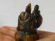 China Folk Jigong Buddha With A Child On Gourd Bronze Statue,  Deco.  Lovely Metalware photo 8
