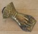 Victorian Hand Clip For Calling Cards Brass Hand With Tin Back Detail Metalware photo 2