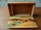 Vintage Hand Painted Wood Puzzle Box Japan Boxes photo 6
