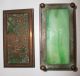 Tiffany Studios 801 Grapeleaf/ Grapevine Bronze & Slag Glass Desk Box With Lid Metalware photo 6