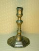 Rare Pewter 1700 French Candlestick Metalware photo 2