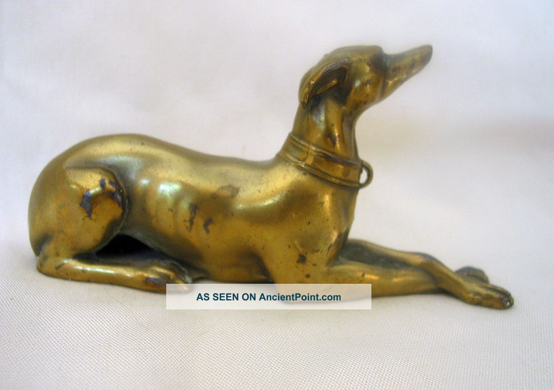 J.  B.  Jennings Brothers Brass /golden Metal Greyhound Whippet Hound Dog Metalware photo