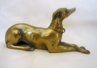 J.  B.  Jennings Brothers Brass /golden Metal Greyhound Whippet Hound Dog photo
