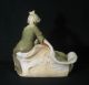 19th C Royal Dux Art Nouveau Amphora Lady Princess And Frog Prince Other photo 2