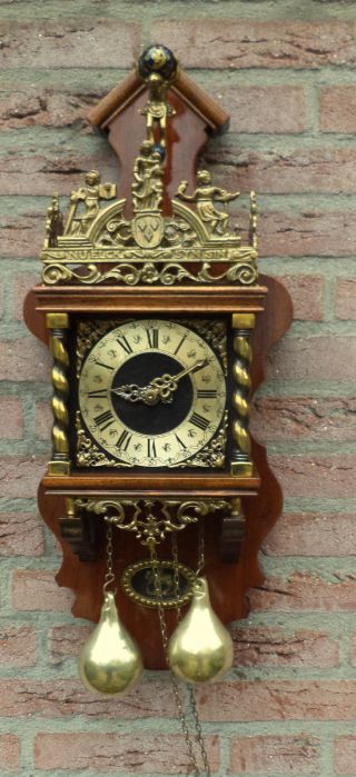 Old Dutch Large Zaandam Clock Of Holland photo
