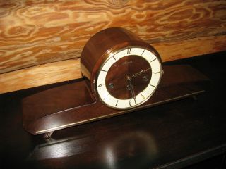 Art Deco Westminister Chime Hermle Mantle Clock photo