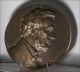 Vintage - Abraham Lincoln Bronze Plaque - By Charles Caverley Metalware photo 1