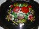 Vtg Tole Painted Signed And Stamped Serving Tray Toleware photo 4