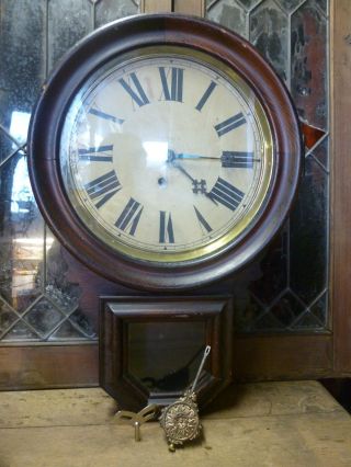 Fresh Find.  Ingraham Oak Regulator - Pendulum Clock Sold By J.  J.  Reutter - Montreal photo