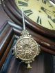 Fresh Find.  Ingraham Oak Regulator - Pendulum Clock Sold By J.  J.  Reutter - Montreal Clocks photo 7