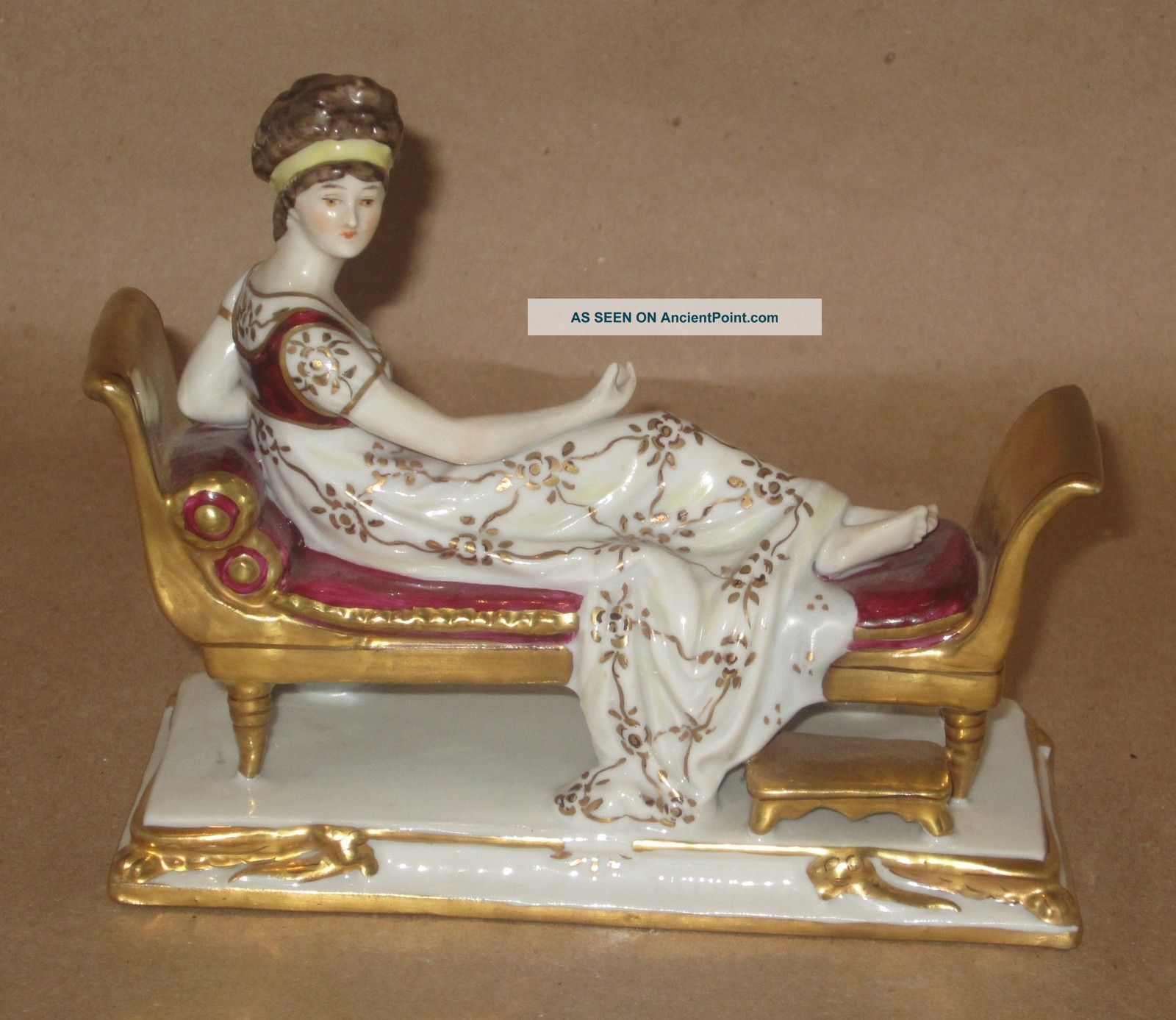 Madame Recamier Scheibe Alsbach Figurine Germany Rare Small Figure Figurines photo