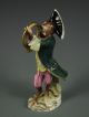 Antique Volkstedt German Porcelain Monkey Band French Horn Dresden Figurine Figurines photo 2