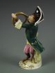 Antique Volkstedt German Porcelain Monkey Band French Horn Dresden Figurine Figurines photo 3