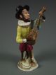 Antique Volkstedt German Porcelain Monkey Band Mandolin Player Dresden Figurine Figurines photo 1