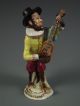 Antique Volkstedt German Porcelain Monkey Band Mandolin Player Dresden Figurine Figurines photo 7