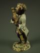 Antique Volkstedt German Porcelain Monkey Band Bassoon Player Dresden Figurine Figurines photo 4