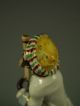 Antique Volkstedt German Porcelain Monkey Band Bassoon Player Dresden Figurine Figurines photo 7