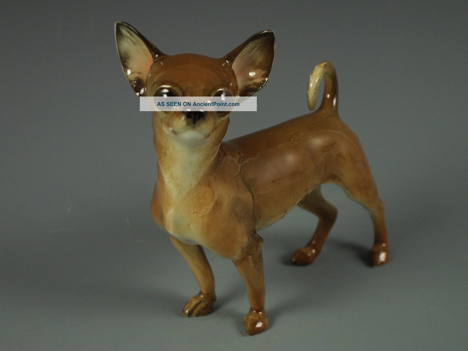 Antique Hutschenreuther German Germany Porcelain Chihuahua Dog Figurine Figurines photo