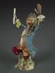 Antique Volkstedt German Porcelain Monkey Band Conductor Dresden Figurine Figurines photo 5