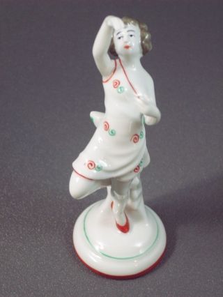 Delicate Art Deco Galluba & Hoffman Porcelain Female Figurine photo
