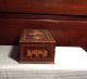 Vintage Wooden Scottie Dog Inlaid Trinket Vanity Box Boxes photo 1