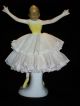 Antique German Porcelain Unterweissbach Dresden Lace Ballerina Dancer Figurine Figurines photo 3